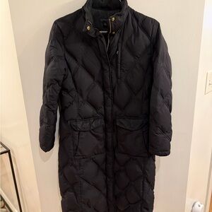 Lands' End Women's Black Puffer Coat